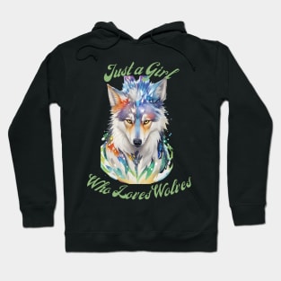 Girl Who Loves Wolves Hoodie